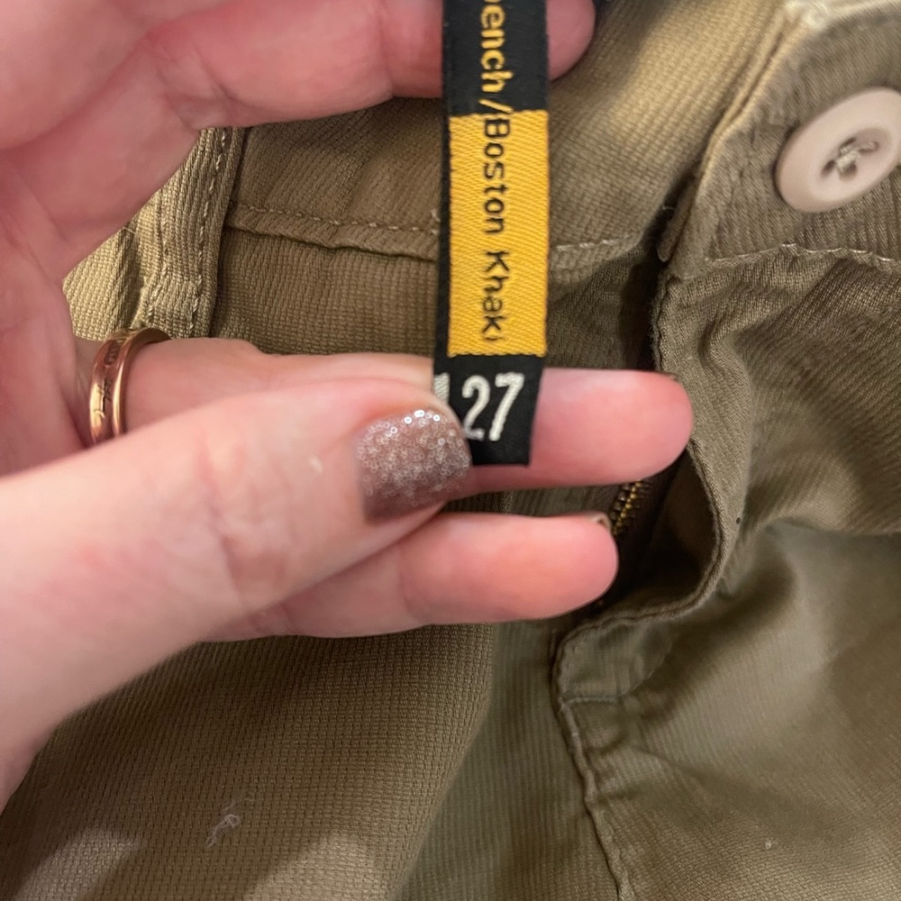 Low rise cuffed khakis Y2K flap pockets 27 - Picture 9 of 10